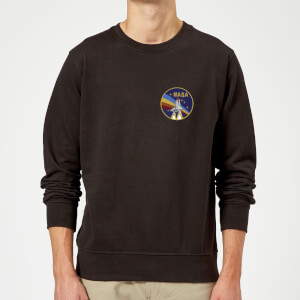 Sudadera NASA Transbordador Arcoíris - Hombre - Negro