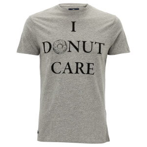 Threadbare Men's Donut Care T-Shirt - Grey Marl