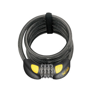 OnGuard Doberman LED Combo Coil Lock - 185cm x 12mm