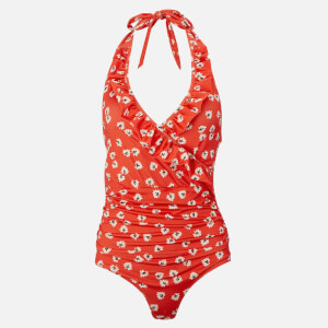 Ganni Women's Columbine Swimsuit - Big Apple Red