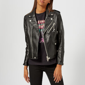 Coach 1941 Women's Moto Leather Jacket - Black