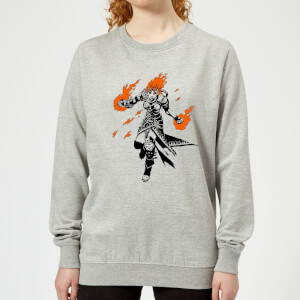 Magic The Gathering Chandra Character Art Women's Sweatshirt - Grey