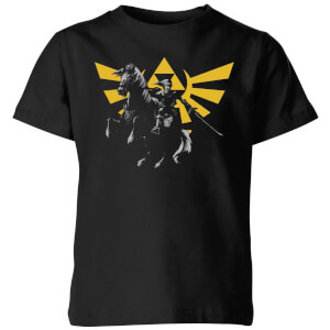T-Shirt Enfant Hyrule Link - The Legend Of Zelda Nintendo - Noir