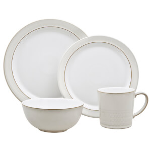 Denby Natural Canvas 4 Piece Place Setting Set