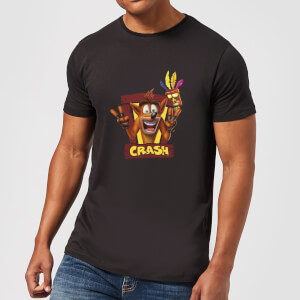Crash Bandicoot Framed Men's T-Shirt - Black