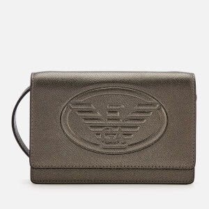 Emporio Armani Women's Frida Small Eagle Cross Body Bag - Gun Metal