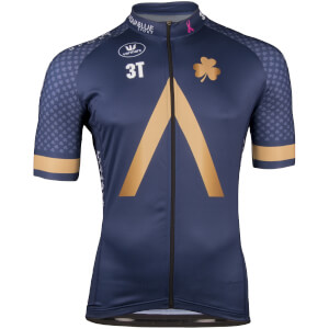 Aqua Blue Short Sleeved Long Zip Jersey