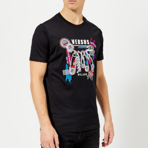 Versus Versace Men's Printed Logo T-Shirt - Black