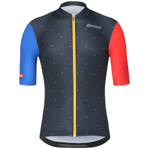 Santini La Vuelta 2018 Andorra Jersey - Blue/Red