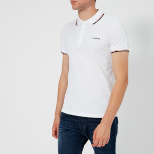 Diesel Men's Randy Broken Polo Shirt - White