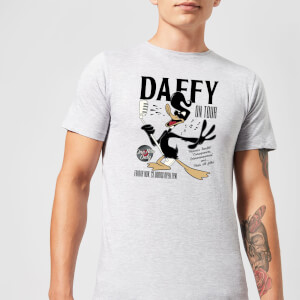 Looney Tunes Daffy Concert Men's T-Shirt - Grey