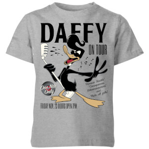 Looney Tunes Daffy Concert Kids' T-Shirt - Grey