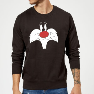 Sudadera Looney Tunes Silvestre Cara - Hombre - Negro