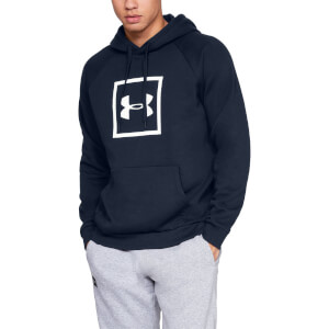 Under Armour Rival Fleece Logo Hoody - Navy Blue
