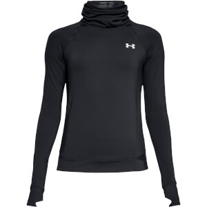 Under Armour Women's ColdGear Reactor Running Top - Reflective Black