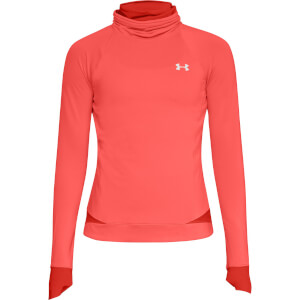 Under Armour Women's ColdGear Reactor Running Top - Reflective Orange