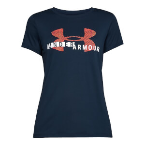 Under Amour Women's Graphic Tech T-Shirt - Navy Blue