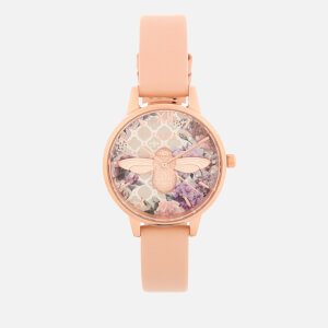 Olivia Burton Women's Glasshouse Watch - Nude Peach/Rose Gold