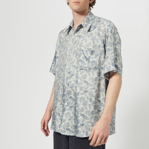 Our Legacy Men's Borrowed Short Sleeve Shirt - Sun Blue Paisley