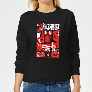 The Incredibles 2 Poster Dames Trui - Zwart