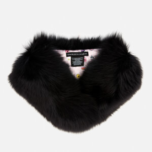 Charlotte Simone Women's Princess Collar Scarf - Black