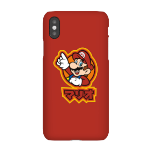 Nintendo Super Mario Mario Kanji Telefoonhoesje
