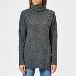 Polo Ralph Lauren Women's Wool And Cashmere Blend Roll Neck Jumper - Grey
