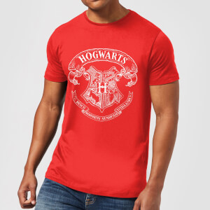 T-Shirt Homme Blason de Poudlard - Harry Potter - Rouge