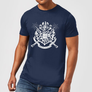 T-Shirt Homme Emblèmes des Maisons de Poudlard - Harry Potter - Bleu Marine