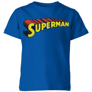 Camiseta DC Comics Superman Logo Telescópico - Niño - Azul
