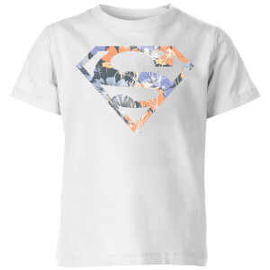 DC Originals Floral Superman Kids' T-Shirt - White