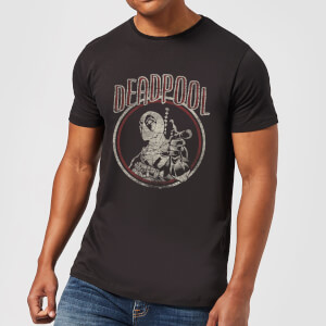 T-Shirt Homme Deadpool Effet Vintage Marvel - Noir