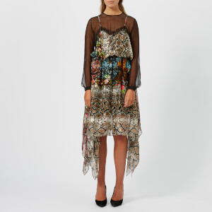Preen By Thornton Bregazzi Women's Satin Devore Fredi Dress - Floral Snake