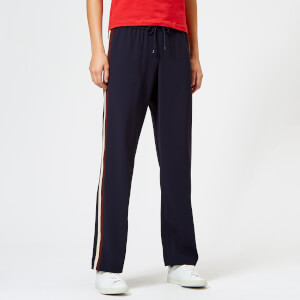 KENZO Women's Crepe Back Satin Trousers - Navy Blue
