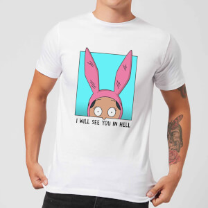 T-Shirt Homme I Will See You In Hell Bob's Burgers - Blanc