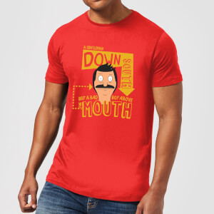 Bobs Burgers A Gentleman Down South T-shirt - Rood
