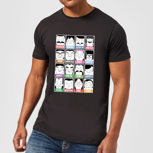 Bobs Burgers Propaganda Faces T-shirt - Zwart