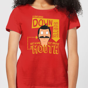 Bobs Burgers A Gentleman Down South Dames T-shirt - Rood
