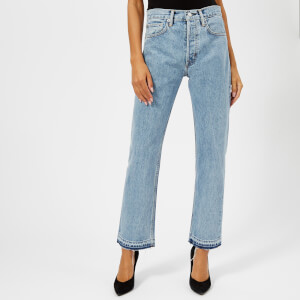 Helmut Lang Women's New Crop Straight Leg Jeans - Speckled Marble