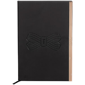 Ted Baker Soft Touch A5 Notebook - Black Bow