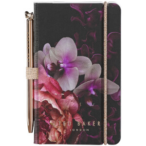 Ted Baker Mini-Notizbuch und Stift – Black Splendour