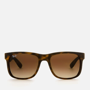 Ray-Ban Men's Justin Square Frame Sunglasses - Rubber Light Havana