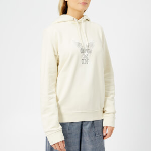 Ganni Women's Lott Isoli Hooded Sweatshirt - Egret