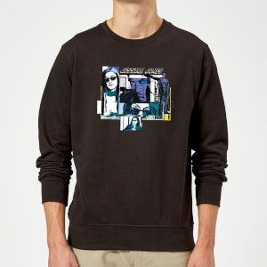 Marvel Knights Jessica Jones Comic Panels Sweatshirt - Black