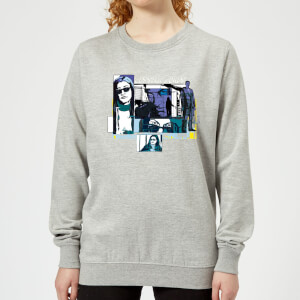 Marvel Knights Jessica Jones Comic Panels Women's Sweatshirt - Grey