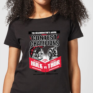 Marvel Thor Ragnarok Champions Poster Women's T-Shirt - Black