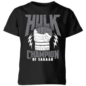 T-Shirt Enfant Marvel - Thor Ragnarok - Hulk Champion - Noir