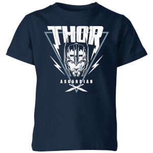 Marvel Thor Ragnarok Asgardian Triangle Kids' T-Shirt - Navy