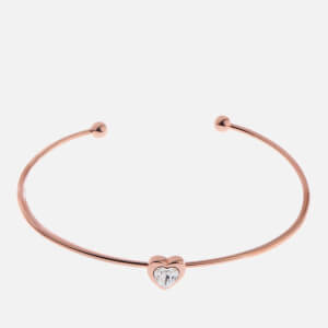 Ted Baker Women's Hasina Swarovski Crystal Heart Ultra Fine Cuff - Rose Gold/Crystal