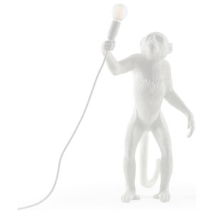 Seletti Indoor/Outdoor Standing Monkey Lamp - White